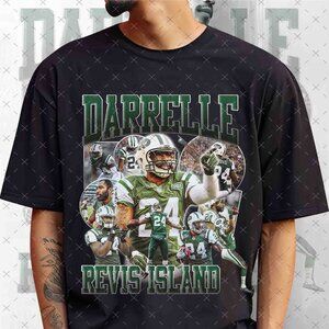 Vintage 90s Darrelle Revis Bootleg Rap Tee, Retro Darrelle Revis Football Shirt